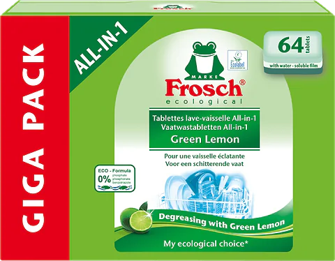 64 Groene citroen Vaatwasmachinetabletten